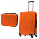 Набір валіз Косметичка + Валіза Велика L Amsterdam ABS Помаранчева Amsterdam-L-set-orange фото