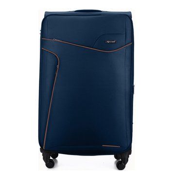 Валіза Середня Мʼяка 23' M STL1651 Темно-синій/Кавовий STL1651-23-navy-coffee фото