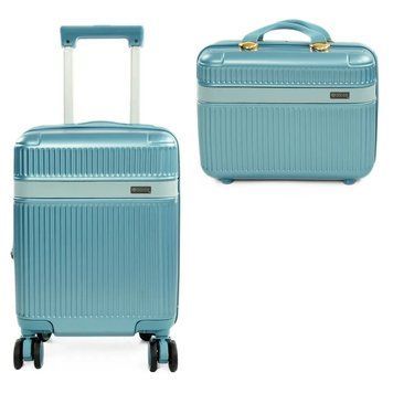 Набір валіз SOLIER Nokiro Мала XS 16' + Косметичка 12' STL976 ABS Блакитна STL976-16-12-blue фото