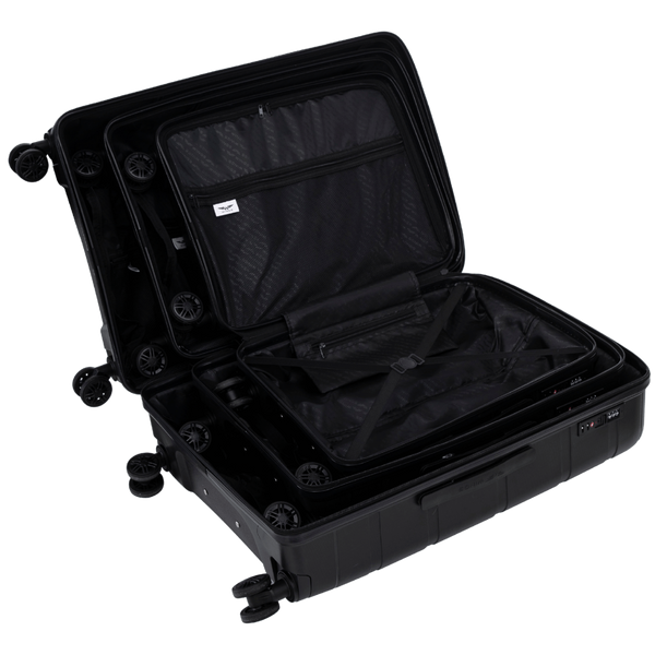 Комплект валіз WINGS HAWFINCH PP 3 розміри PP Чорна HWF02-3KPL-Black фото