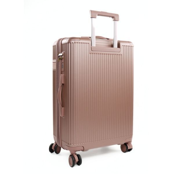 Набір валіз SOLIER Nokiro Мала S 20' + Косметичка 12' STL976 ABS Рожеве золото STL976-20-12-rose-gold фото