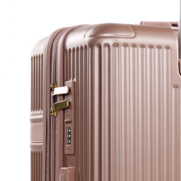 Набір валіз SOLIER Nokiro Мала S 20' + Косметичка 12' STL976 ABS Рожеве золото STL976-20-12-rose-gold фото