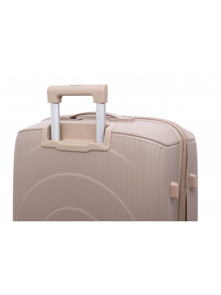 Набір валіз BAGIA Travel Premium PP Косметичка + Валіза Мала Поліпропілен Хакі Бежевий prmtrvl-set-khaki-cosm-S фото