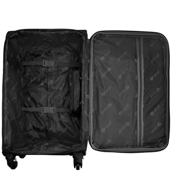 Валіза Велика Мʼяка 26' L STL1801 Чорна STL1801-26-black фото