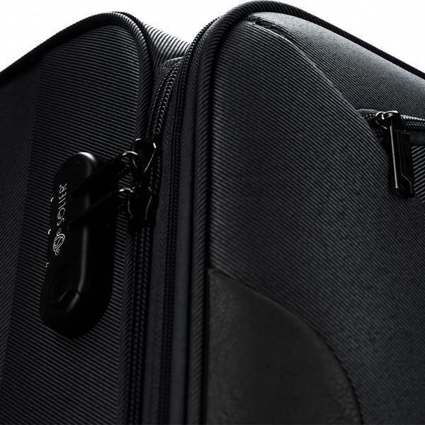 Валіза Велика Мʼяка 26' L STL1801 Чорна STL1801-26-black фото