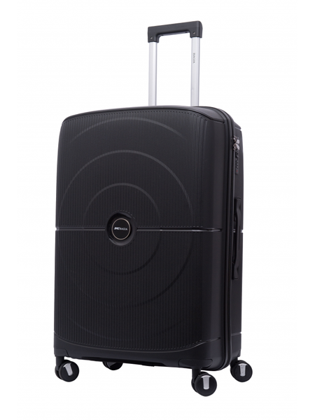 Набір валіз BAGIA Travel Premium PP Косметичка + Валіза Велика Поліпропілен Чорний prmtrvl-set-black-cosm-L фото