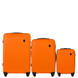 Комплект валіз WINGS PLOVER ABS 3 розміри Помаранчевий 0125-3KPL-ORANGE фото