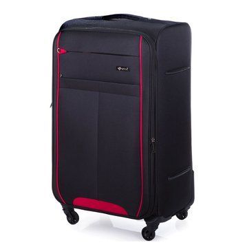 Валіза Велика Мʼяка 29' XL STL1311 Чорний/Червоний STL1311-29-xl-black-red фото