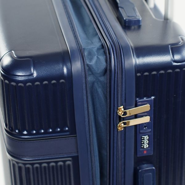 Набір валіз SOLIER Nokiro Велика XL 28' + Косметичка 12' STL976 ABS Темно-синя STL976-28-12-dark-blue фото