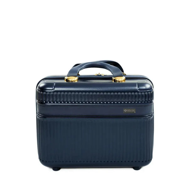 Набір валіз SOLIER Nokiro Велика XL 28' + Косметичка 12' STL976 ABS Темно-синя STL976-28-12-dark-blue фото