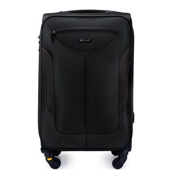 Валіза Середня Мʼяка 23' M STL1801 Чорна STL1801-23-black фото