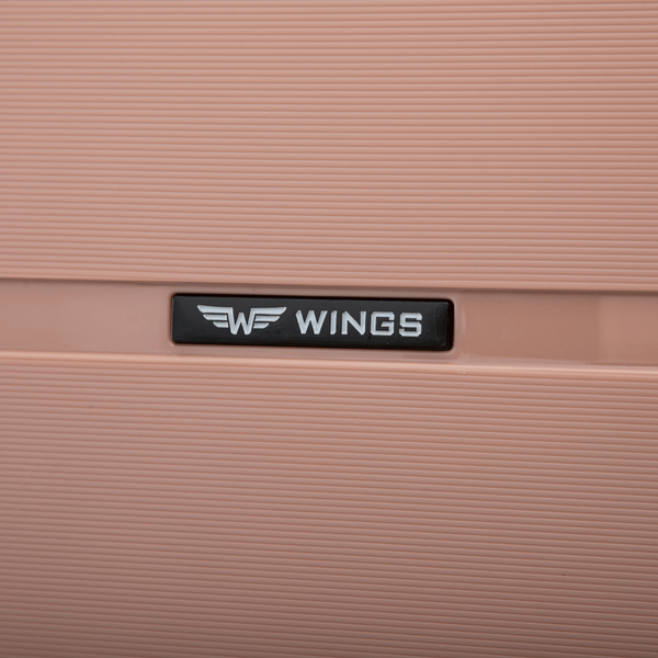 Комплект валіз WINGS HAWFINCH PP 3 розміри PP Рожеве золото HWF02-3KPL-GRed фото